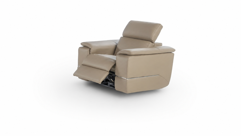 DECIMO RELAX – elektricky polohovatelné kožené křeslo
